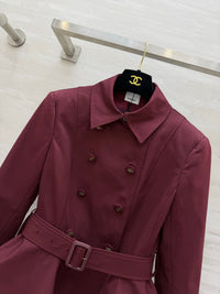 Short Peplum Trench Coat