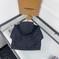 Reversible Check Hooded Jacket