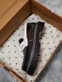 Contrast Penny Loafers