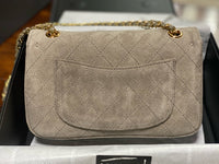 Suede Flap Bag