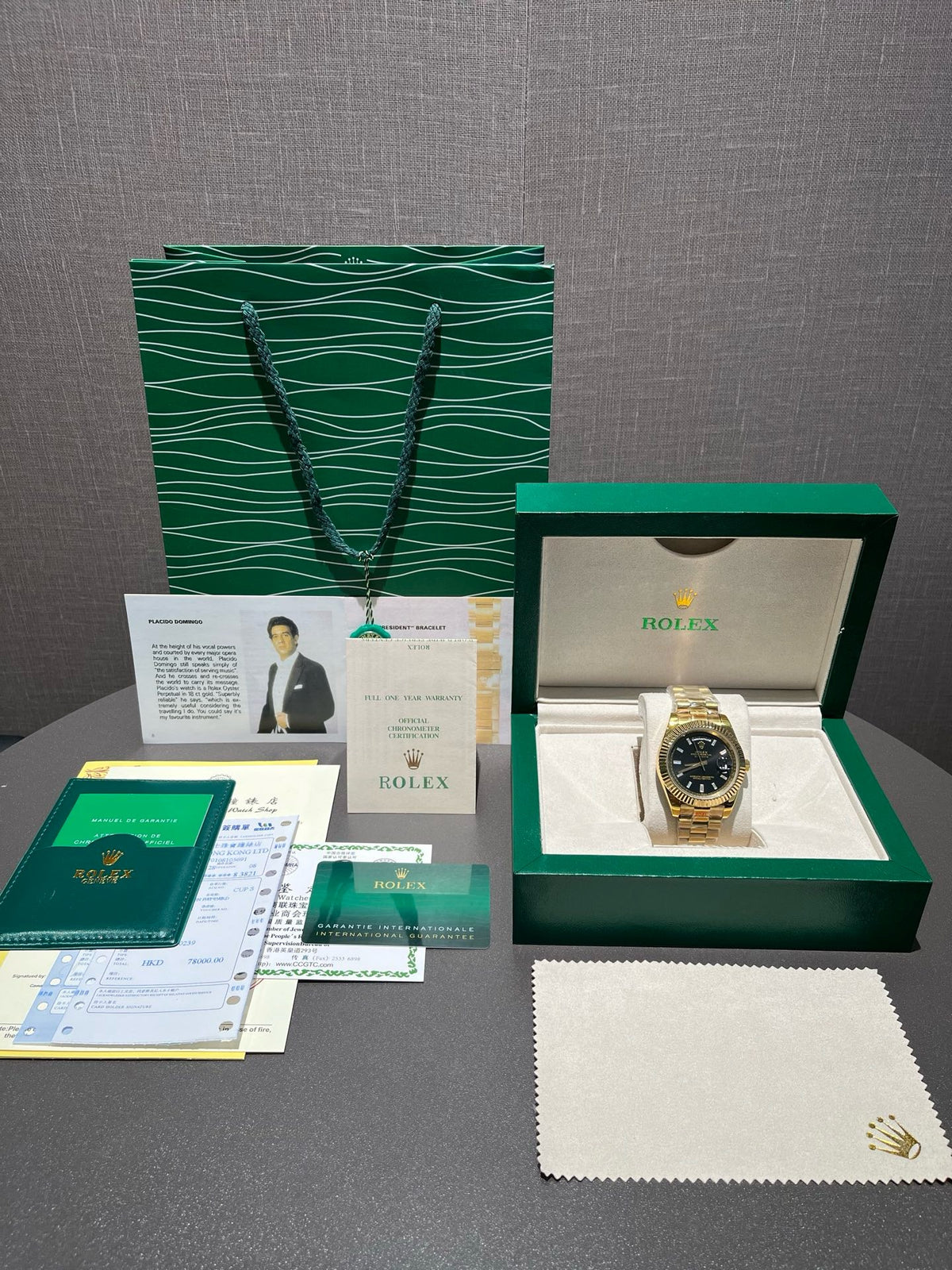 Day-Date 36 Yellow Gold Black Dial