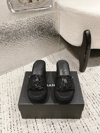 Platform Slide Sandals