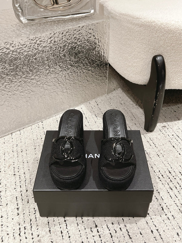 Platform Slide Sandals