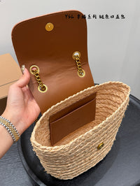 Mini Raffia Panier Shoulder Bag
