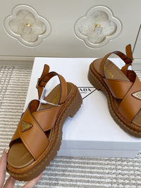 Leather Platform Sandals