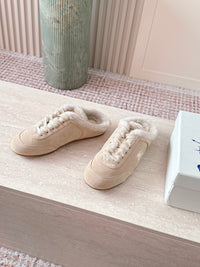 26S Shearling Knight Runner Mules