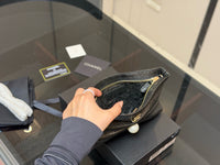 Shiny Lambskin Pearl Clutch