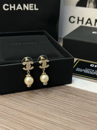 Logo Pearl Earrings