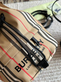 Icon Stripe Nylon Drawcord Pouch