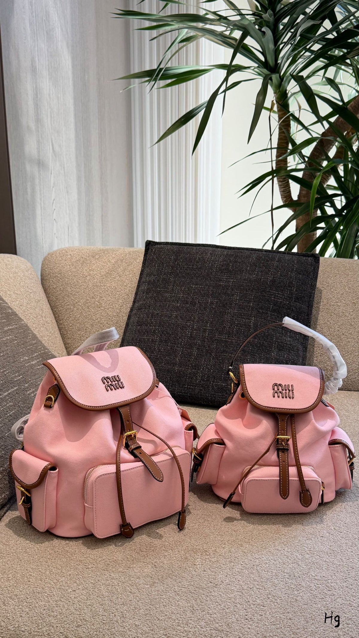 Canvas Leather Backpack