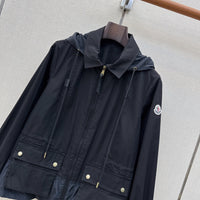Gabardine Hooded Adenium Jacket