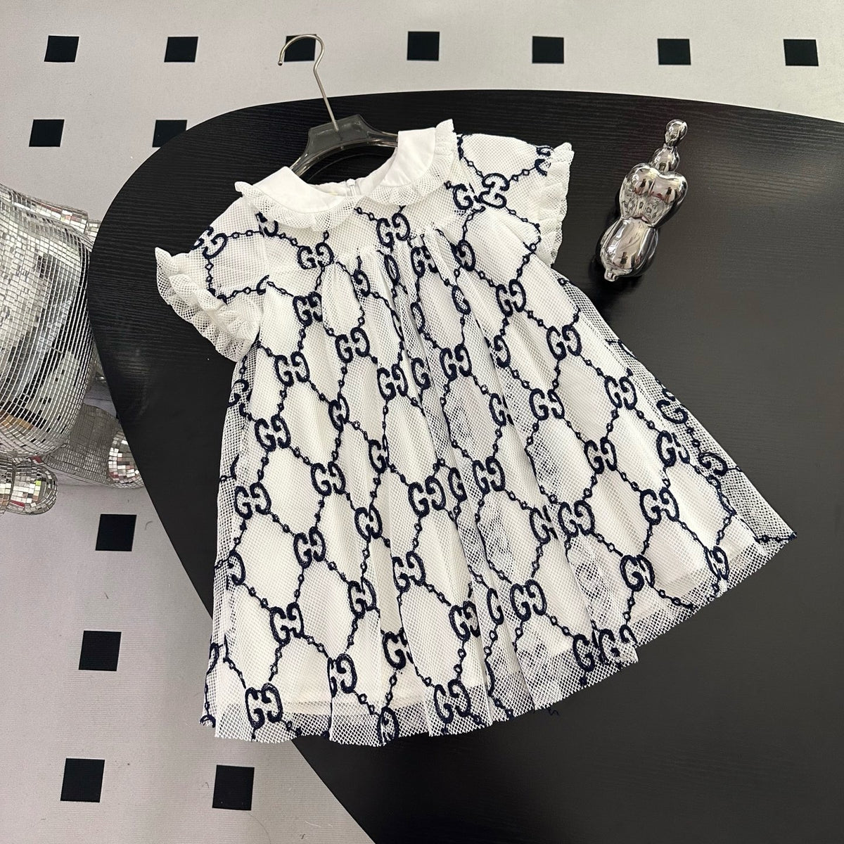 Monogram Lace Dress