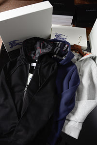 Check Zip Hoodie