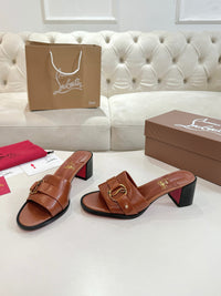 Her In Roma Leather Heeled Mules