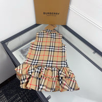 Vintage Check Ruffle Dress