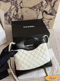 Shiny Lambskin Shopping Bag