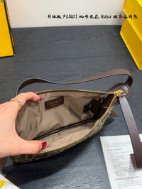 Zip Top Jacquard Shoulder Bag