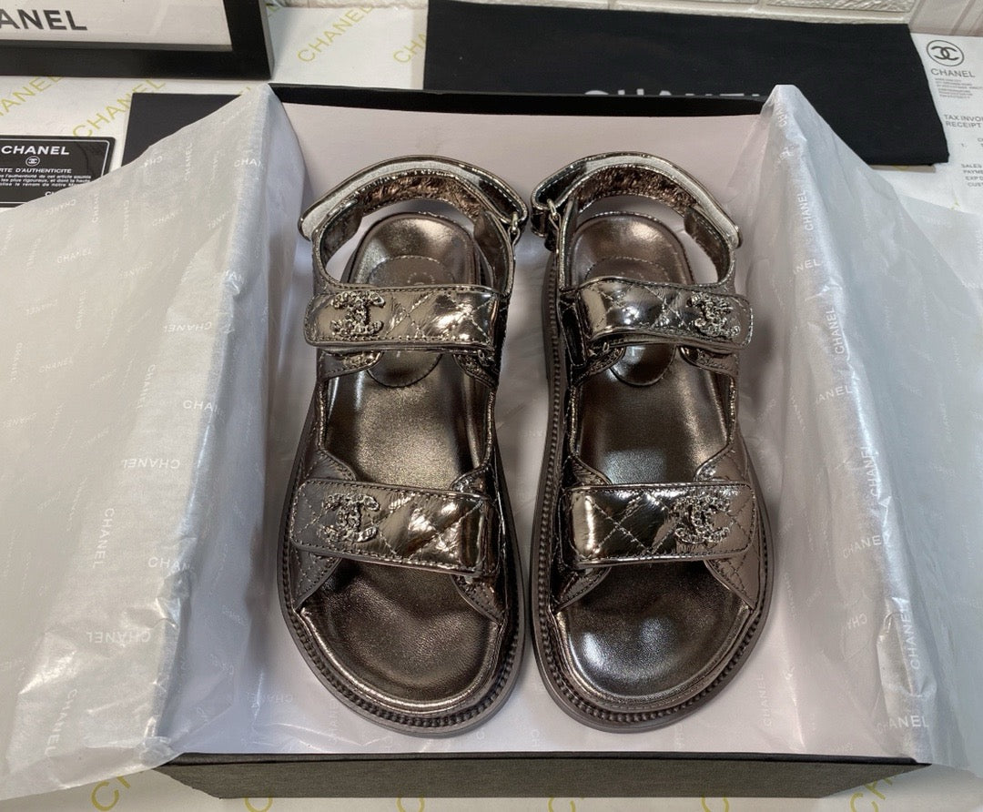 Metallic Sandals