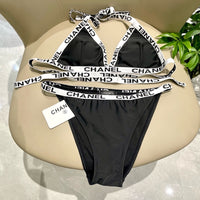Logo Strap Triangle Bikini Set