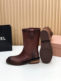 Foule Leather Booties