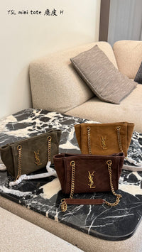 Niki Suede Shoulder Bag