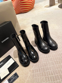 Calfskin Cap Toe Short Boots