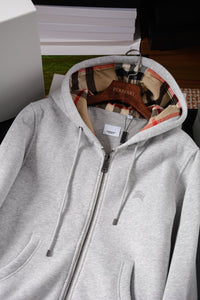 Check Zip Hoodie