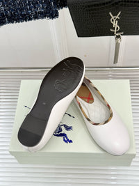 26WF Check Ballet Flats
