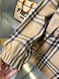 Reversible Check Hooded Jacket
