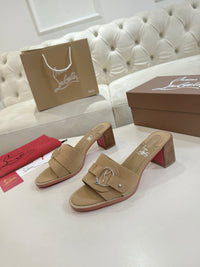 Her In Roma Leather Heeled Mules
