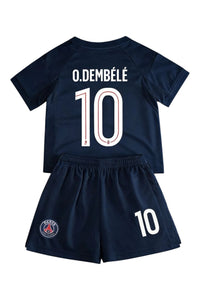 O. Dembélé #10 Navy Kids Soccer Jersey Set