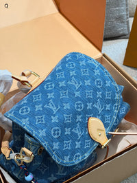 Monogram Denim Montsouris Backpack