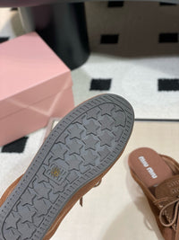 Suede Deck Mules