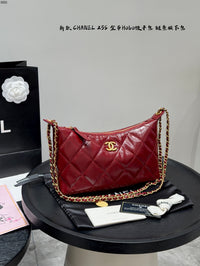 Shiny Quilted Hobo Bag
