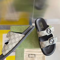 Double Strap Slide Sandals