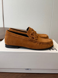 Double L Suede Loafers