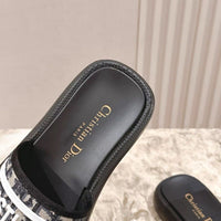 Dway Oblique Embroidered Slide