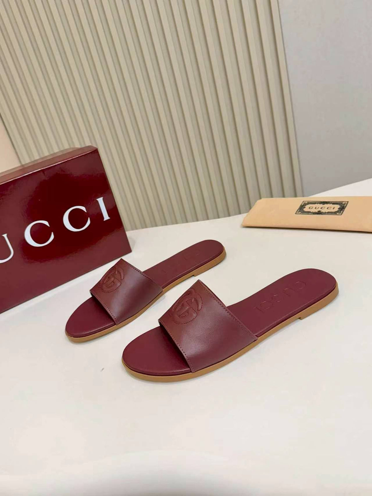 Interlocking Leather Sandals