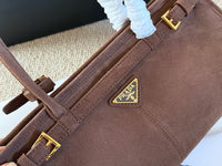 Soft Lux Suede Leather Shoulder Bag