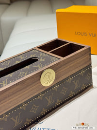 Wooden Tissue Box Organizer