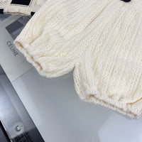 Crochet Knit Two-Piece Set