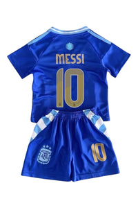Messi #10 Blue Kids Soccer Jersey Set