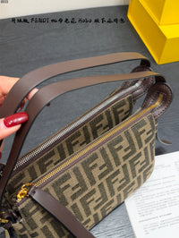 Zip Top Jacquard Shoulder Bag