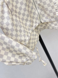 26S Damier Hooded Parka