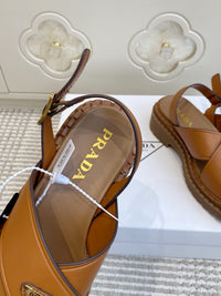 Leather Platform Sandals