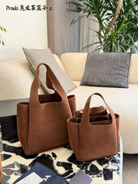 Suede Tote Bag