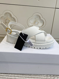 Leather Platform Sandals