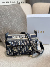Oblique Embroidered Messenger