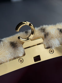 26A Pony Hair Clutch with Chain