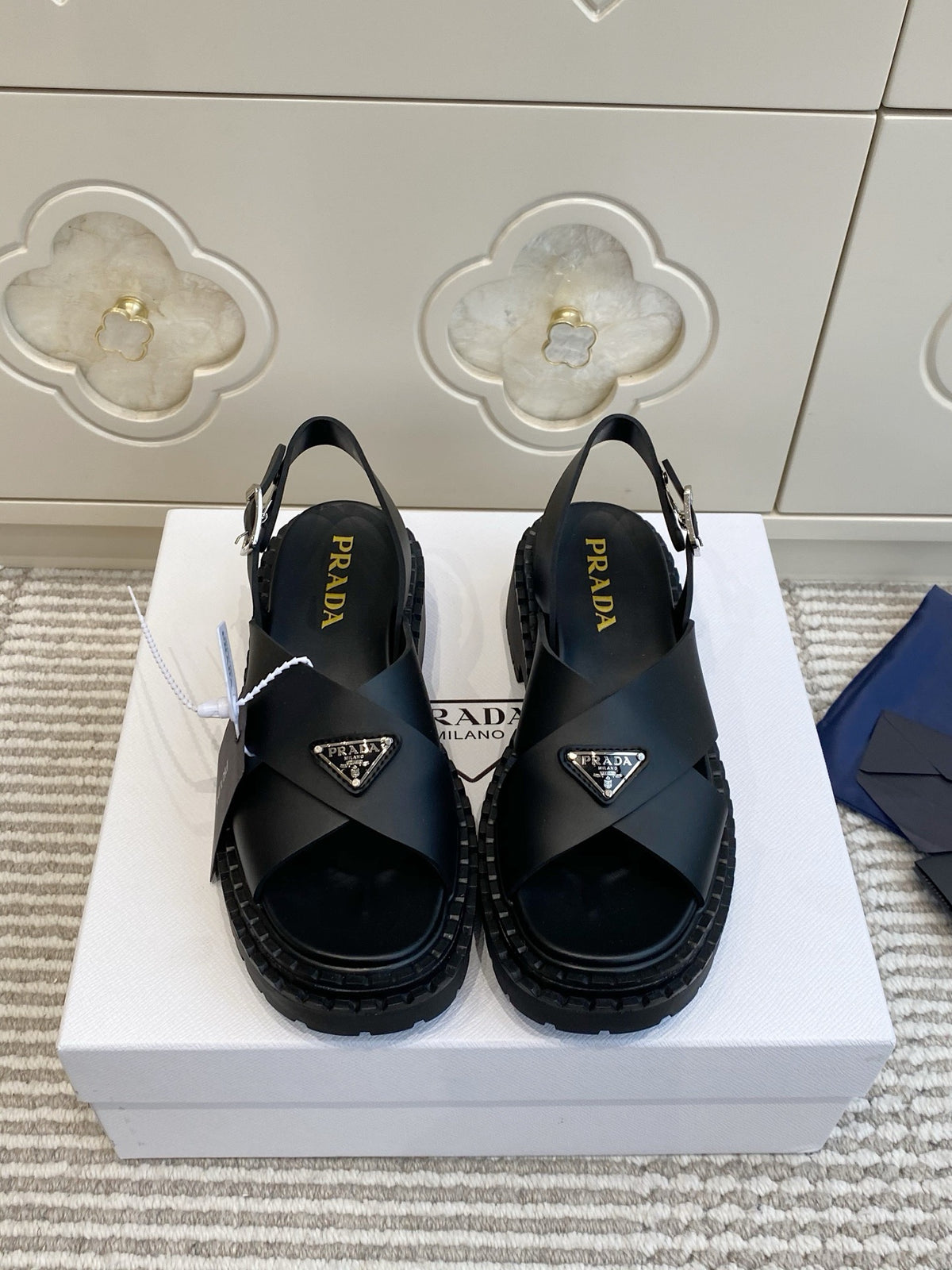 Leather Platform Sandals